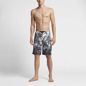 Shorts de bain pour hommes, imprimé floral tropical noir et blanc, prix direct usine, bonne qualité, vêtements OEM - Product Image 5
