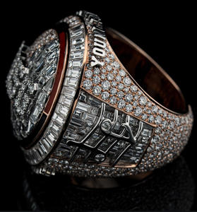 Iced Out Baguette & Round Cut Moissanite Diamond Custom <b>Name</b> <b>Ring</b> Anniversary Gift for Mens Hip Hop 925 Sterling Silver Jewelry - Product Image 4