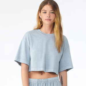 90s Vintage Style Acid Wash <b>Top</b> | Premium <b>Distressed</b> Cotton Tee | Streetwear Essential - Product Image 1