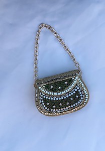 Luxury Crystal Clutch Bag Handmade Square Design Rani Industries RI533 Polished <b>Candy</b> Pattern - Product Image 2