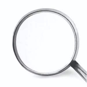 Loupe dentaire chirurgicale professionnelle Morje en argent avec poignée moletée manuelle, instrument chirurgical certifié CE Classe II - Product Image 2