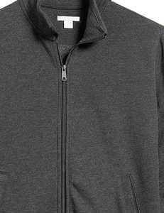 Sudadera de cuello alto para hombre, de forro polar, informal, a la moda, con cremallera, personalizada, para venta al por mayor - Product Image 5