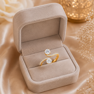 แหวนหมั้นเพชรทองคำขาว 14K สำหรับผู้หญิง | แหวนเพชรทรงกลมเจียระไนบริลเลียนท์ 0.55 กะรัต ฝังแบบหนามเตย ดีไซน์สวยหรูสำหรับผู้หญิง - Product Image 4