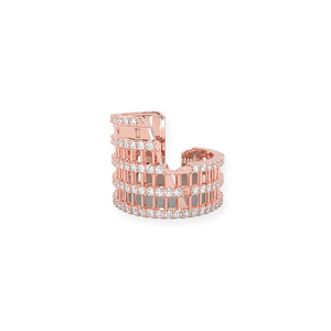 Colosseum Inspired Architectural Wrap <b>Ring</b> in Sterling Silver Modern Impossible Design <b>Statement</b> <b>Ring</b> with Sculptural Landmark - Product Image 1