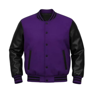 Chaqueta Varsity Unisex Azul y Blanca, Estilo Urbano Invernal, Vintage, Impermeable, Resistente al Viento, Ecológica, Transpirable, con Bordado Personalizado - Product Image 4