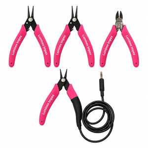 Pince à bec effilé professionnelle en or rose pour la fabrication de bijoux, outil à main à prise souple - Product Image 3