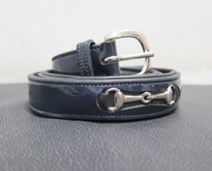 Luxury Genuine Leather Snaffle Belt with <b>Foam</b> <b>Padding</b> Fashion Riding Belt - Product Image 2