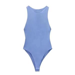 Premium Solid Color Sleeveless 2026 women bodysuits Comfortable Light <b>Weight</b> unique design Women <b>Swimming</b> Suits Body Suit - Product Image 4