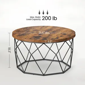 Adjustable Foldable Frame Sturdy Steel Coastal Design Stable <b>Space</b> <b>Saving</b> Modern Coffee <b>Table</b> Furniture by Zahid Exports - Product Image 1