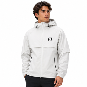 Veste de pluie personnalisée unisexe, 100% polyester, imperméable, pour hommes, avec logo client - Product Image 3