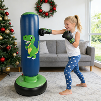 Sac de frappe de boxe robuste avec logo personnalisé, remplissage eau/sable, autoportant, séchage rapide, équipement d'entraînement