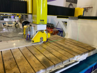 Sierra de Puente CNC de 5 Ejes con Servomotor, Caja de Cambios y Rodamientos para Corte de Granito y Piedra Artificial