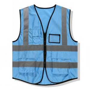 Gilet de sécurité personnalisé en gros, haute visibilité, fabricant OEM, vêtements de travail en tissu, production en vrac, fournisseur d'usine - Product Image 2