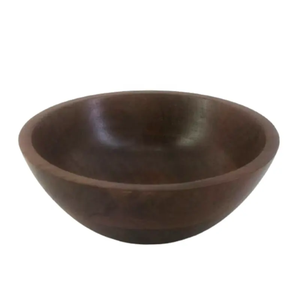 Grandes coupelles modernes en bois d'acacia, lavables au lave-vaisselle, écologiques, pour la restauration de mariage, vaisselle pour salades et fruits, service artisanal - Product Image 4