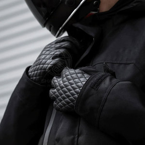 Gants de moto performants, ajustement confortable, en cuir, idéaux pour les motards professionnels - Product Image 6