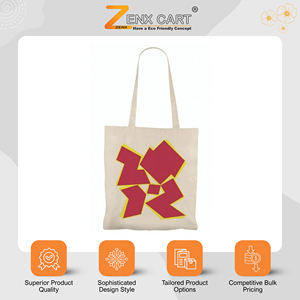 Bolsas de Compras de Lona Ecológicas - Bolsas de Regalo Personalizables con Cierre de Cremallera, Tamaño Grande para Compras y Transporte Manual - Product Image 2
