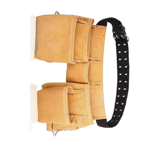 Premium Quality Suede <b>Leather</b> <b>Tool</b> Pouch Bag Durable Storage Organizer for Hand <b>Tools</b> and Accessories - Product Image 2