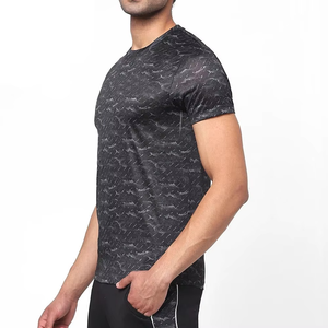 Camiseta Deportiva para Hombre, Cuello Redondo, Corte Regular, 100% Algodón, Transpirable, Secado Rápido, Ideal para Gimnasio y Levantamiento de Pesas, Precio al por Mayor - Product Image 4