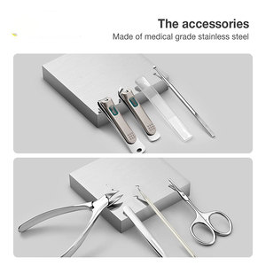 Professional Salon Manicure <b>Pedicure</b> Kit Stainless Steel Nail Clipper Cuticle <b>Tools</b> Set Travel Case - Product Image 4
