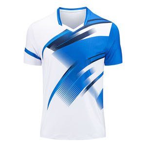 Camiseta de Fútbol Personalizada Unisex de Manga Corta con Cuello en V, Transpirable, de Secado Rápido, con Logotipo Frontal, Conjunto Deportivo de Poliéster - Product Image 4