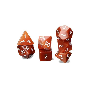 High quality stone dice Red carnelian natural crystal reiki healing gemstones <b>Engraved</b> stone custom dice set Vikings crystal - Product Image 2