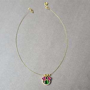 Vintage Kundan Jadau Chain-Stainless Steel & Crystal Number Strand Jewelry for Wedding Party Engagement Gift - Product Image 2