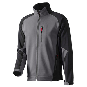Veste de course coupe-vent pour homme, style sportif, blocs de couleur, fermeture éclair, col montant, en polyester, manches régulières, automne - Product Image 2