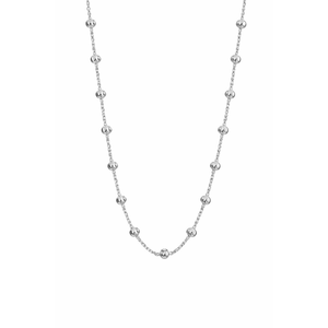 Collier en argent sterling 925, minimaliste, classique, avec chaîne à maillons sertis, élégant, pour femme, cadeau de mariage ou de fête, léger - Product Image 1