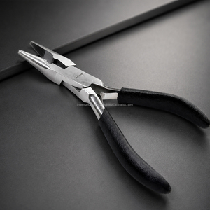 Pinzas para Extensiones de Cabello al por Mayor, Color Plata y Negro, Herramienta Profesional para Ajustar Anillos y Cuentas, para Salón de Belleza - Product Image 1