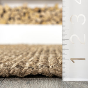 Hot Selling Natural Best Seller Waring Farmhouse Handmade Flatweave Jute Natural Area Rug Modern Style Hotel Bedroom Floor Mat - Product Image 3