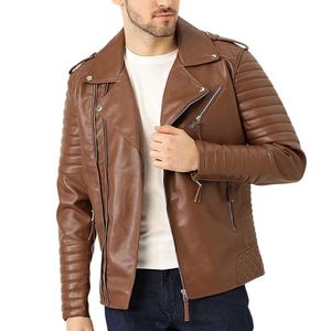 Chaquetas de Cuero para Hombre, Precio al por Mayor, MOQ Bajo, Tallas Personalizadas, Diseña tus Propias Chaquetas de Cuero, Mejor Calidad - Product Image 1