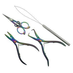 Kit de Herramientas Profesional para Extensiones de Cabello: Alicates de Acero Inoxidable, Tijeras, Peine, Clips, Aguja de Bucle, Cuentas Duraderas para Extensiones de Cabello - Product Image 3