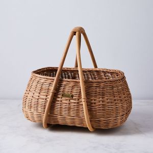 Panier de rangement pour fruits et légumes de haute qualité, forme ronde, différentes tailles, en rotin, à prix économique - Product Image 6