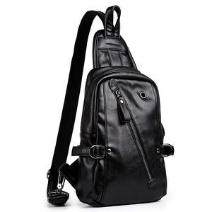 Men's Leather Pack Chest Shoulder Crossbody <b>Bag</b> Satchel Men Briefcases Customize <b>Sling</b> <b>Bags</b>. - Product Image 2