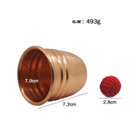 Ensemble de tours de magie professionnel classique, écologique, de haute qualité, personnalisable, avec tasses et billes métalliques, pour utilisation en extérieur