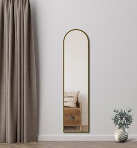 Espejo de pie sencillo, perfecto para decoración de esquinas en el hogar, oficinas, centros comerciales, estudios. Espejo de diseño limpio y para interiores modernos. - Product Image 1