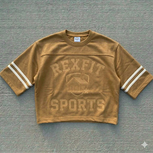 Camisetas Personalizadas para Hombre, de Gran Tamaño, con Estampado Gráfico, Corte y Costura, Parches Desgastados - Product Image 6