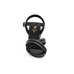 Sandale à talon formel noire FR5314 - Product Image 1