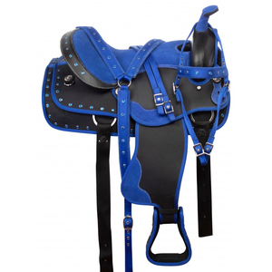 Selle de cheval synthétique de style western anglais pour la course, design personnalisable, couleur au choix, haute qualité, fabriquée au Pakistan, logo personnalisé - Product Image 3