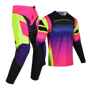 Pantalones de Jersey de Motocross Impresos, Transpirables y Resistentes al Viento, de Alta Calidad, Personalizados, 100% Poliéster, para Carreras de Motos y Automovilismo - Product Image 1