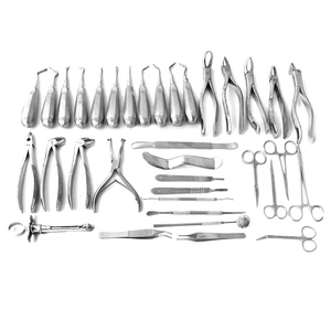 Ensemble d'instruments chirurgicaux pour extraction dentaire, acier inoxydable de haute qualité, kit d'outils de chirurgie dentaire manuels, certifié CE - Product Image 1