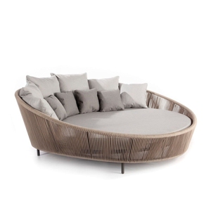 Muebles de aluminio y ratán combinados para proyecto de cafetería y hotel fabricados en Indonesia - Product Image 1