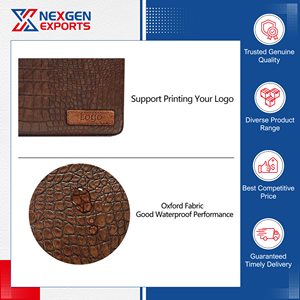 Special Offer on Standard Quality Dust-Proof PU <b>Leather</b> Laptop Sleeve Document <b>Bag</b> Briefcase for Office Work Use at Low Cost - Product Image 4