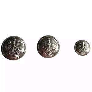 Boutons décoratifs écologiques haut de gamme en métal blanc, motif polonais, diamètre 22 mm, tige, 1928 - Product Image 5