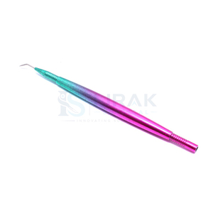 Outil professionnel d'isolation pour rehaussement de cils en acier inoxydable avec manche vert et rose pour lifting des cils - Product Image 1