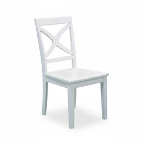 Ensemble de table à manger blanche moderne avec 5 chaises, bois de pin de haute qualité, design traditionnel, OEM ODM, meubles de salle à manger, origine Vietnam - Product Image 6