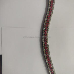 Banda decorativa de cuero de caballo de alta calidad con perla Bling Crystal Brow a precio de fábrica al por mayor - Product Image 2