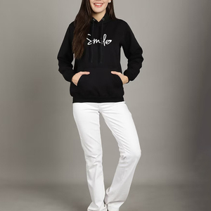 Women Winter Hoodies Fashionable New Style Cotton Active Wear Streetwear Breathable Windproof Front Logo Casual Hoodies - Product Image 3