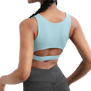 Sujetador Deportivo para Mujer, Sin Costuras, Transpirable, Soporte Medio, Tirantes Ajustables, Antigolpes, para Yoga, Gimnasio, Fitness, Entrenamiento - Product Image 5