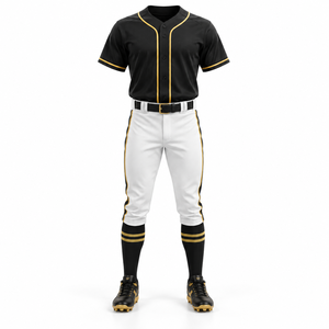 Conjuntos Deportivos Transpirables de Alta Calidad 100% Poliéster, Tallas Grandes, Servicio OEM, Venta al por Mayor de Uniformes de Béisbol, Logotipo Personalizado - Product Image 3